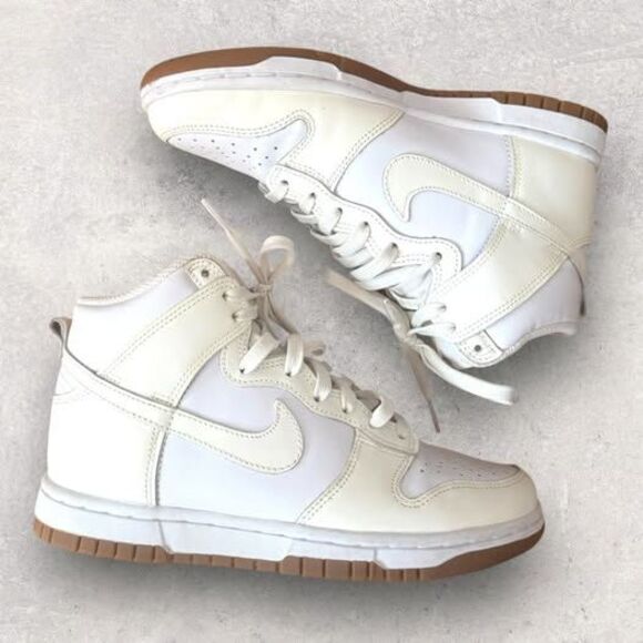 Nike Dunk High Sail Gum White Medium Brown Cream Ivory | Women’s Size 5.5 - Picture 1 of 7